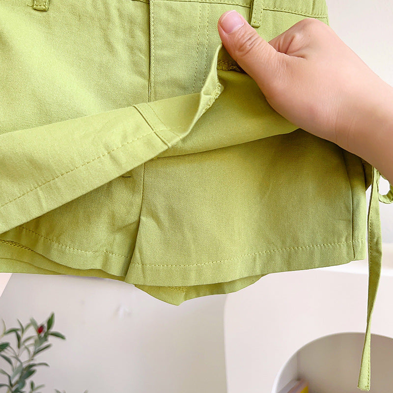 Conjunto Infantil Verde Lístras