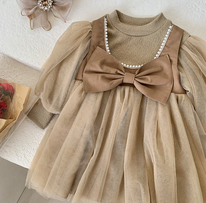 Vestido Infantil Tule Laçinho