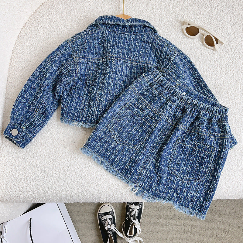 Conjunto Infantil Jeans Desfiado