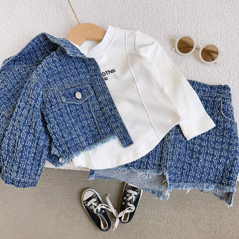 Conjunto Infantil Jeans Desfiado