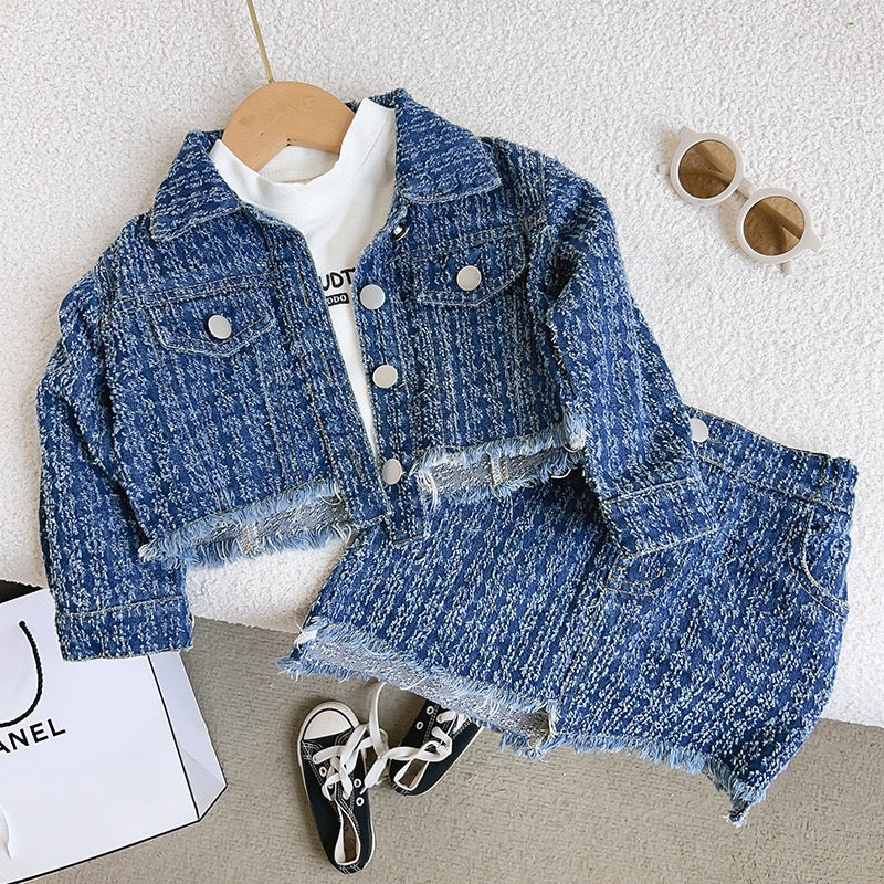 Conjunto Infantil Jeans Desfiado