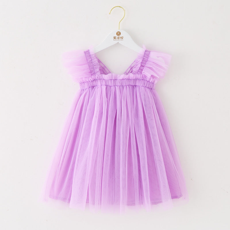 Vestido Infantil Tule Asinha