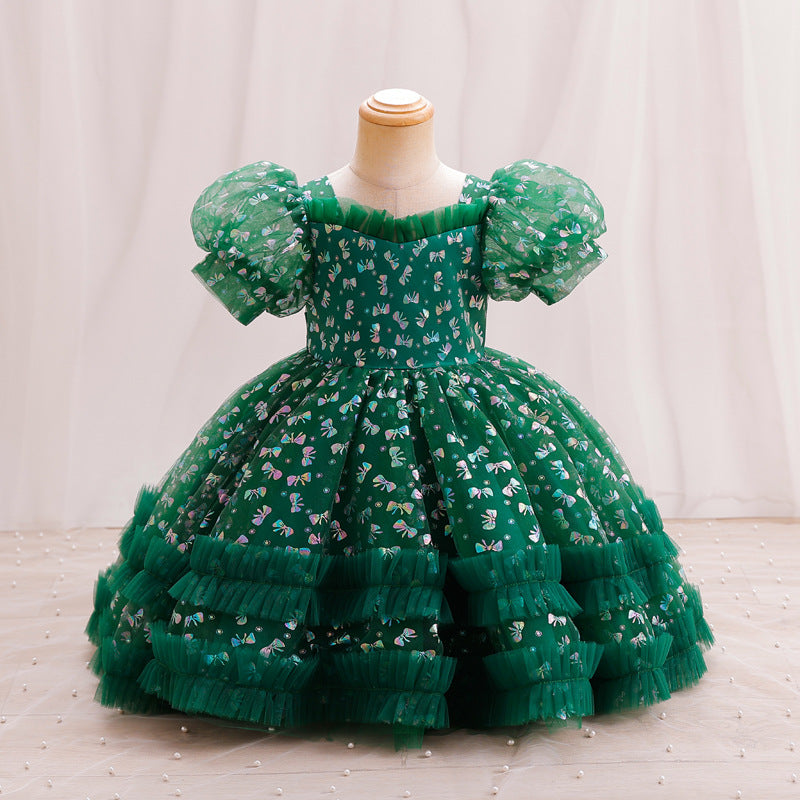 Vestido Infantil de Festa Laçinho