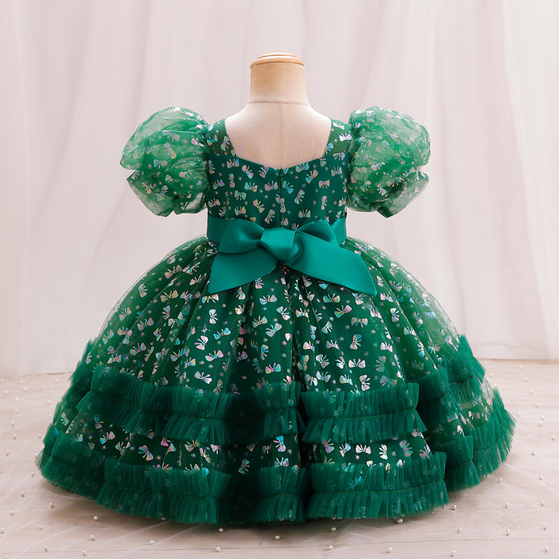 Vestido Infantil de Festa Laçinho