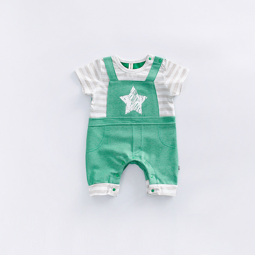 Macaquinho Infantil Verde Estrela