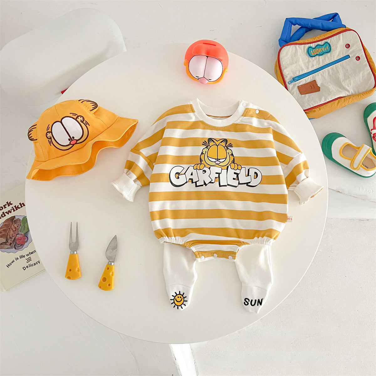 Body Infantil Garfield Lístras