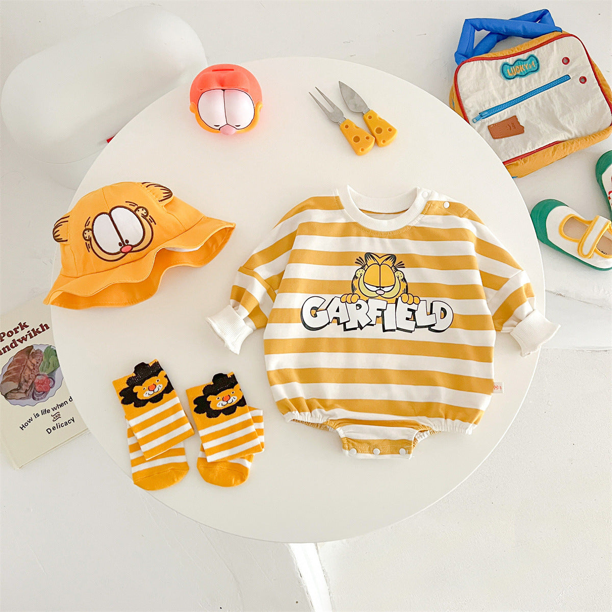 Body Infantil Garfield Lístras