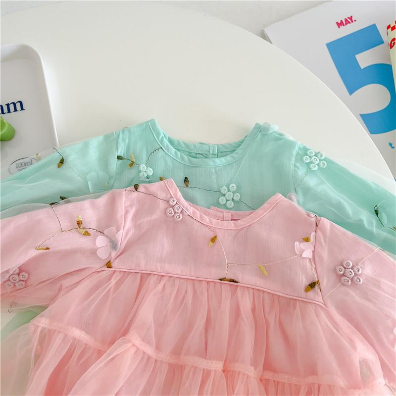 Body Infantil Feminino Florzinhas Tule