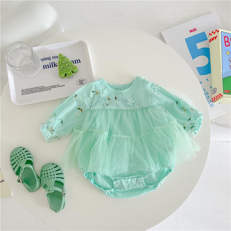 Body Infantil Feminino Florzinhas Tule