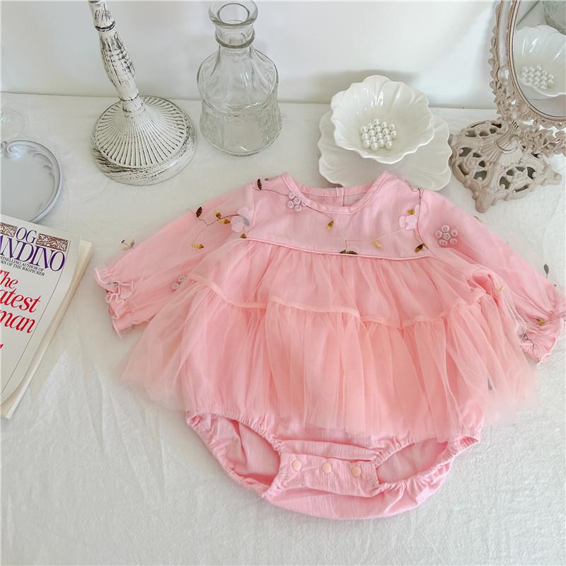 Body Infantil Feminino Florzinhas Tule