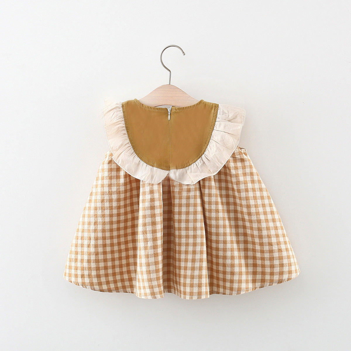 Vestido Infantil Xadrez Florzinhas