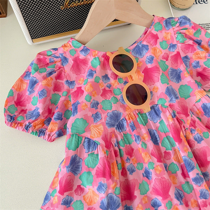 Vestido Infantil Flores Verão