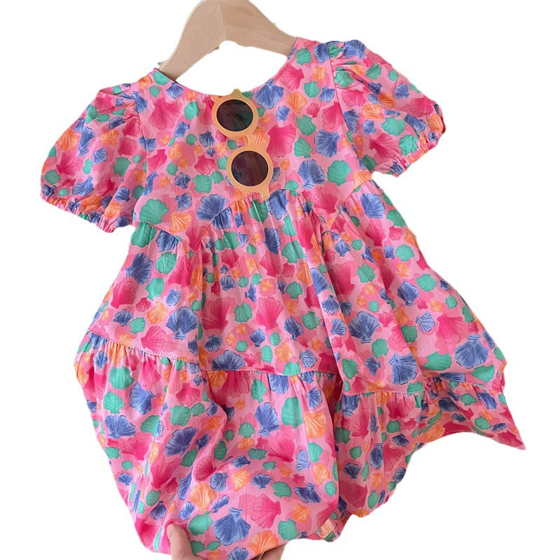 Vestido Infantil Flores Verão