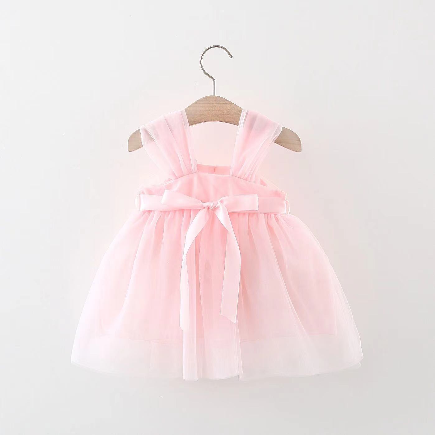 Vestido Infantil Tule Flores