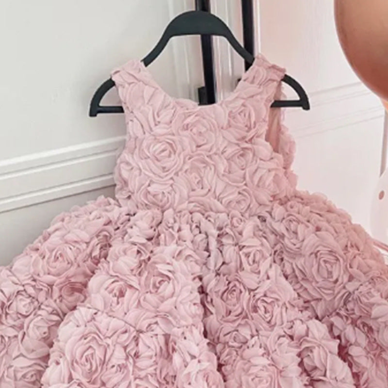 Vestido Infantil Rosas