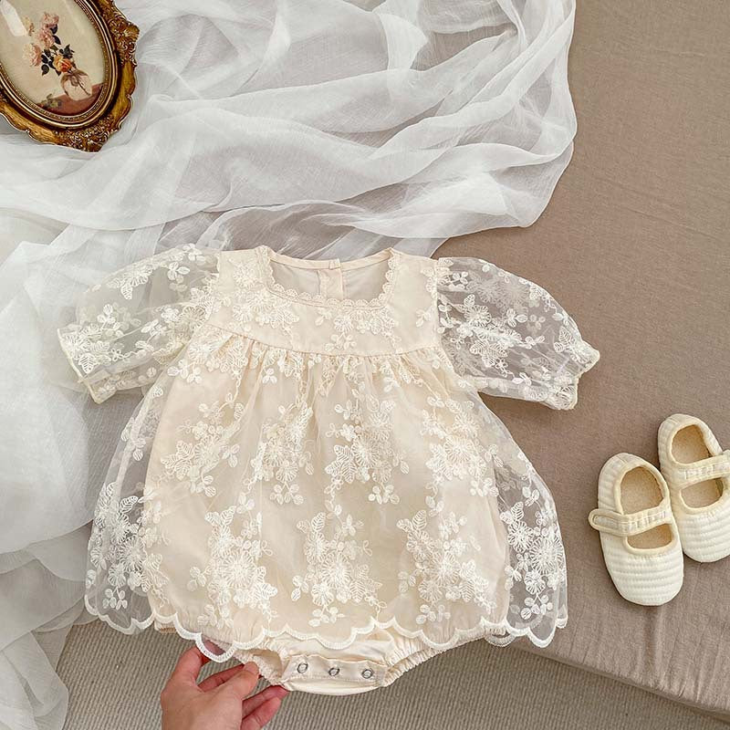 Body Infantil Tule Floral