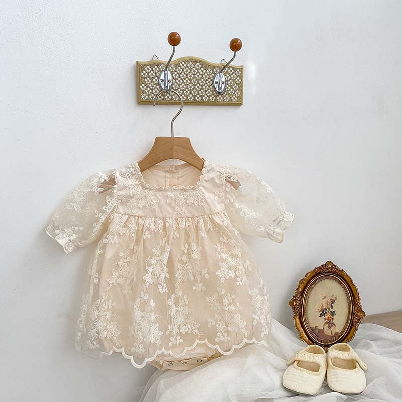 Body Infantil Tule Floral