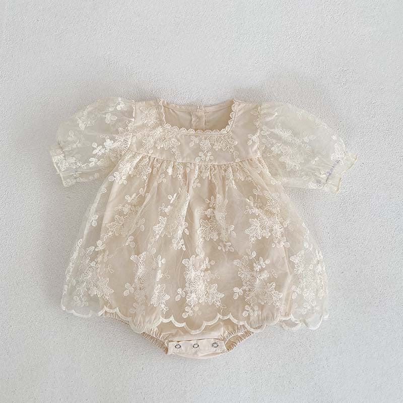 Body Infantil Tule Floral