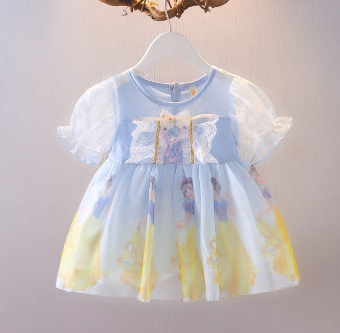 Vestido Infantil Branca De Neve