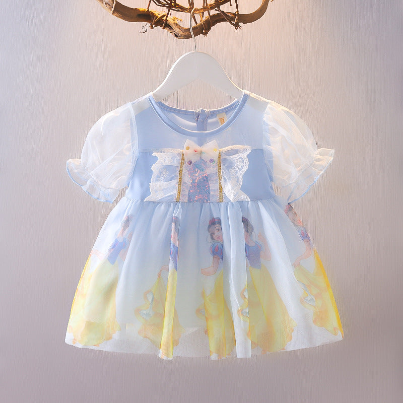 Vestido Infantil Branca De Neve