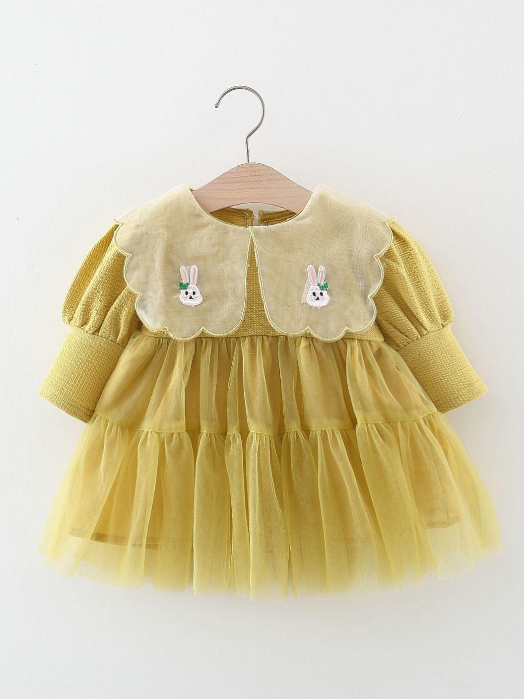 Vestido Infantil Gola Coelhinho