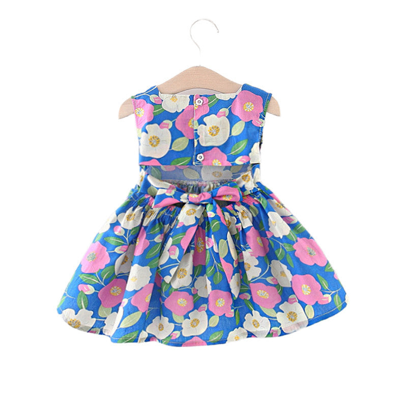 Vestido Infantil Florzinhas Amarração