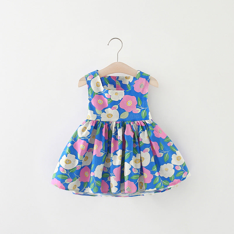 Vestido Infantil Florzinhas Amarração