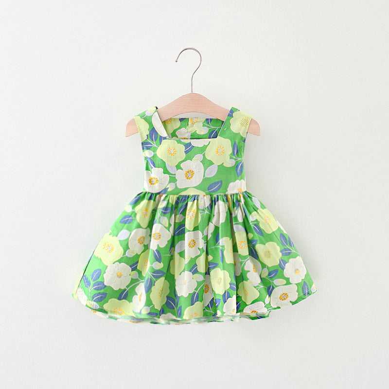 Vestido Infantil Florzinhas Amarração