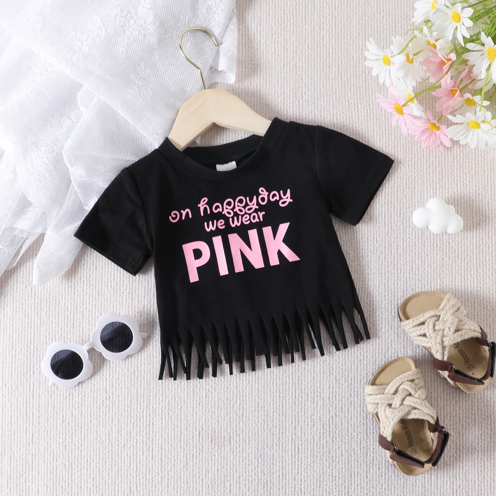 Conjunto Infantil Feminino Preto Pink