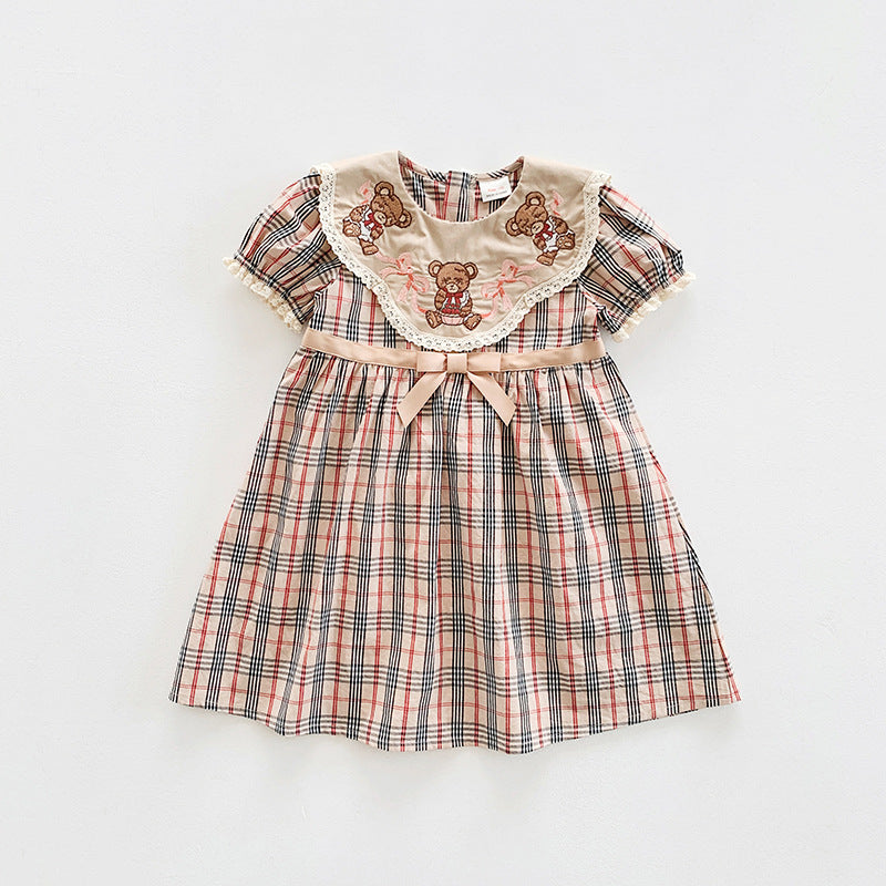 Vestido Infantil Gola Ursinhos