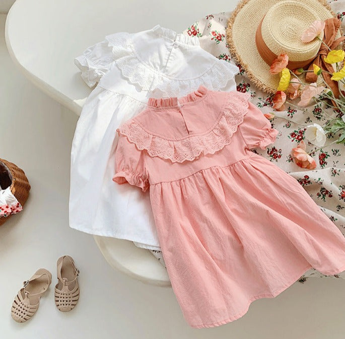 Vestido Infantil Renda Florzinhas