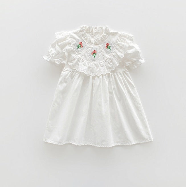 Vestido Infantil Renda Florzinhas