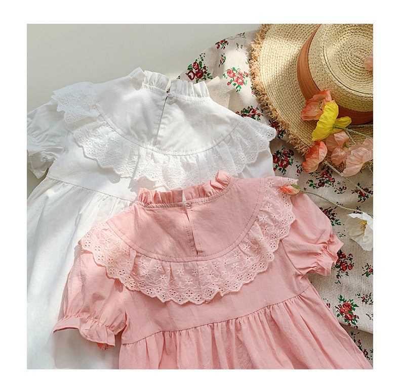 Vestido Infantil Renda Florzinhas