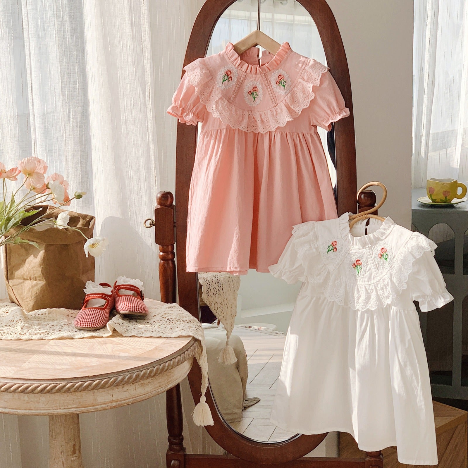 Vestido Infantil Renda Florzinhas