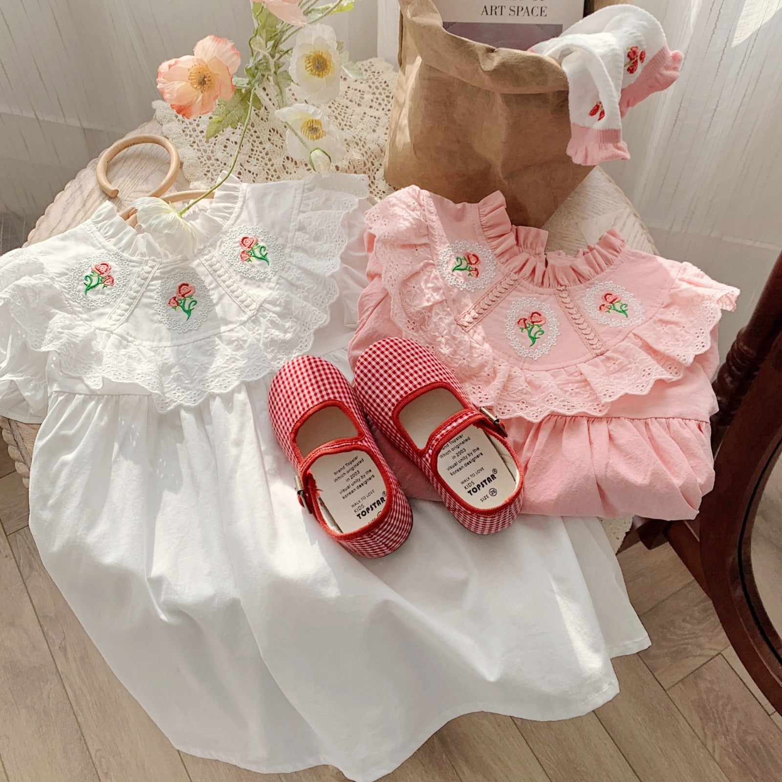 Vestido Infantil Renda Florzinhas