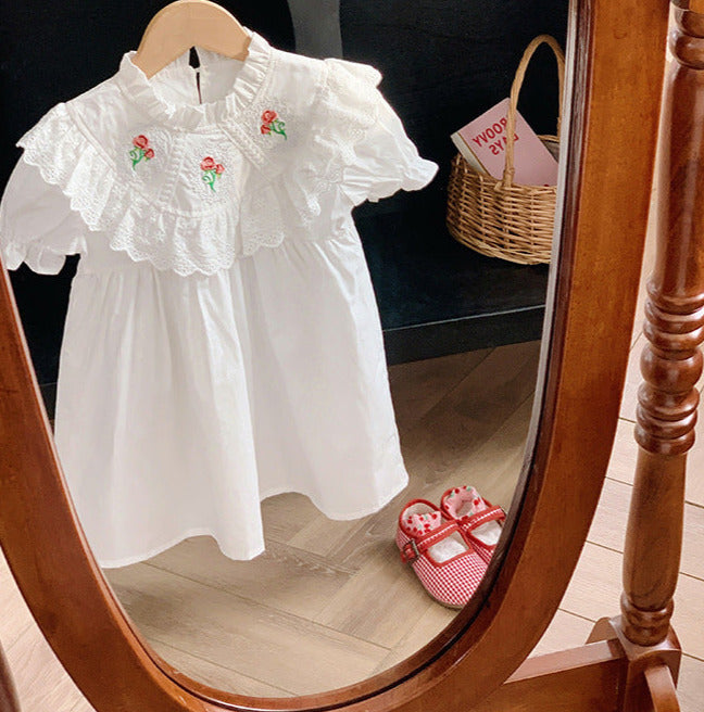 Vestido Infantil Renda Florzinhas