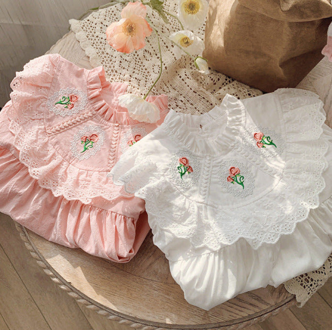 Vestido Infantil Renda Florzinhas