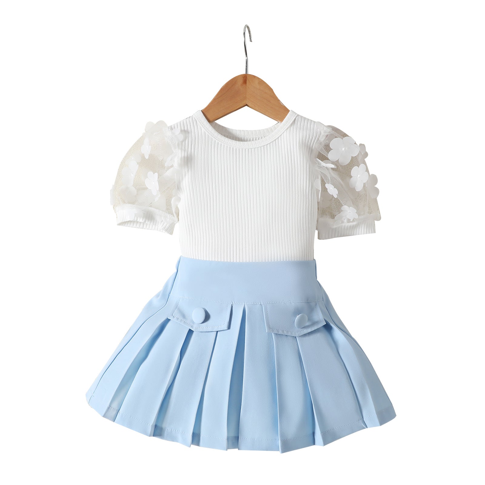 Conjunto Infantil Feminino Saínha Plissada