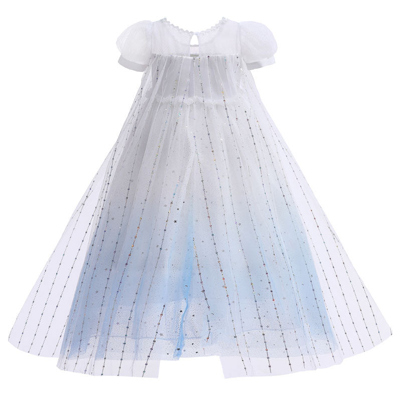 Vestido Infantil Tule Estrelinhas