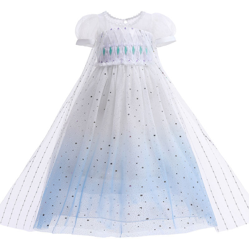 Vestido Infantil Tule Estrelinhas