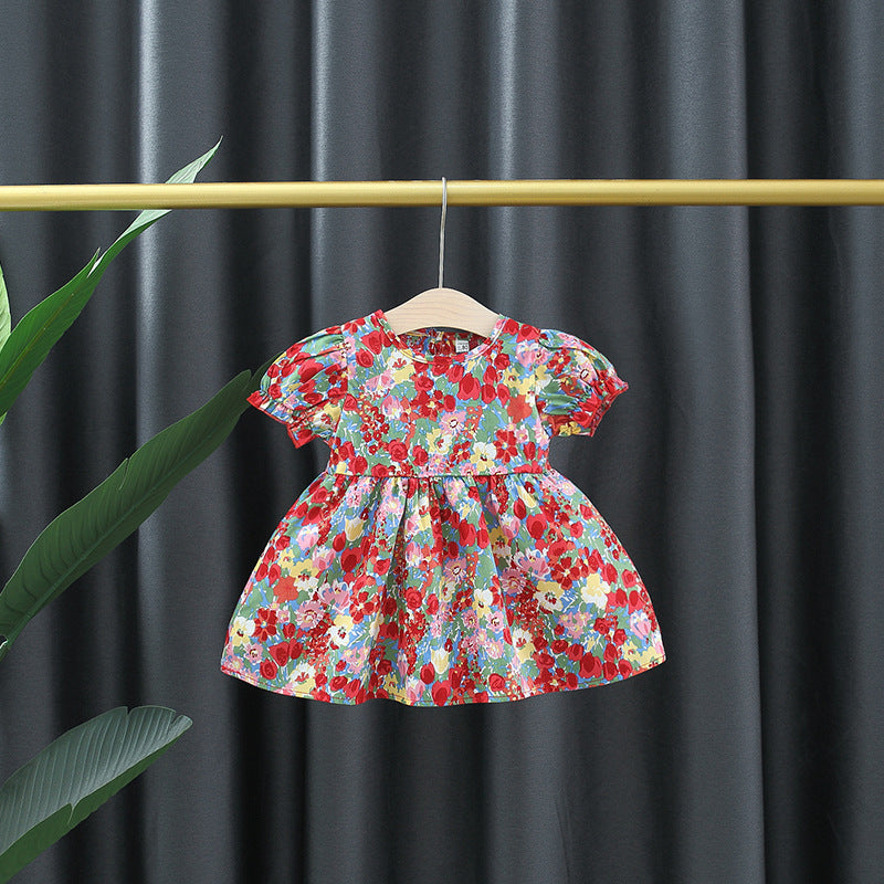 Vestido Infantil Floral Asinha