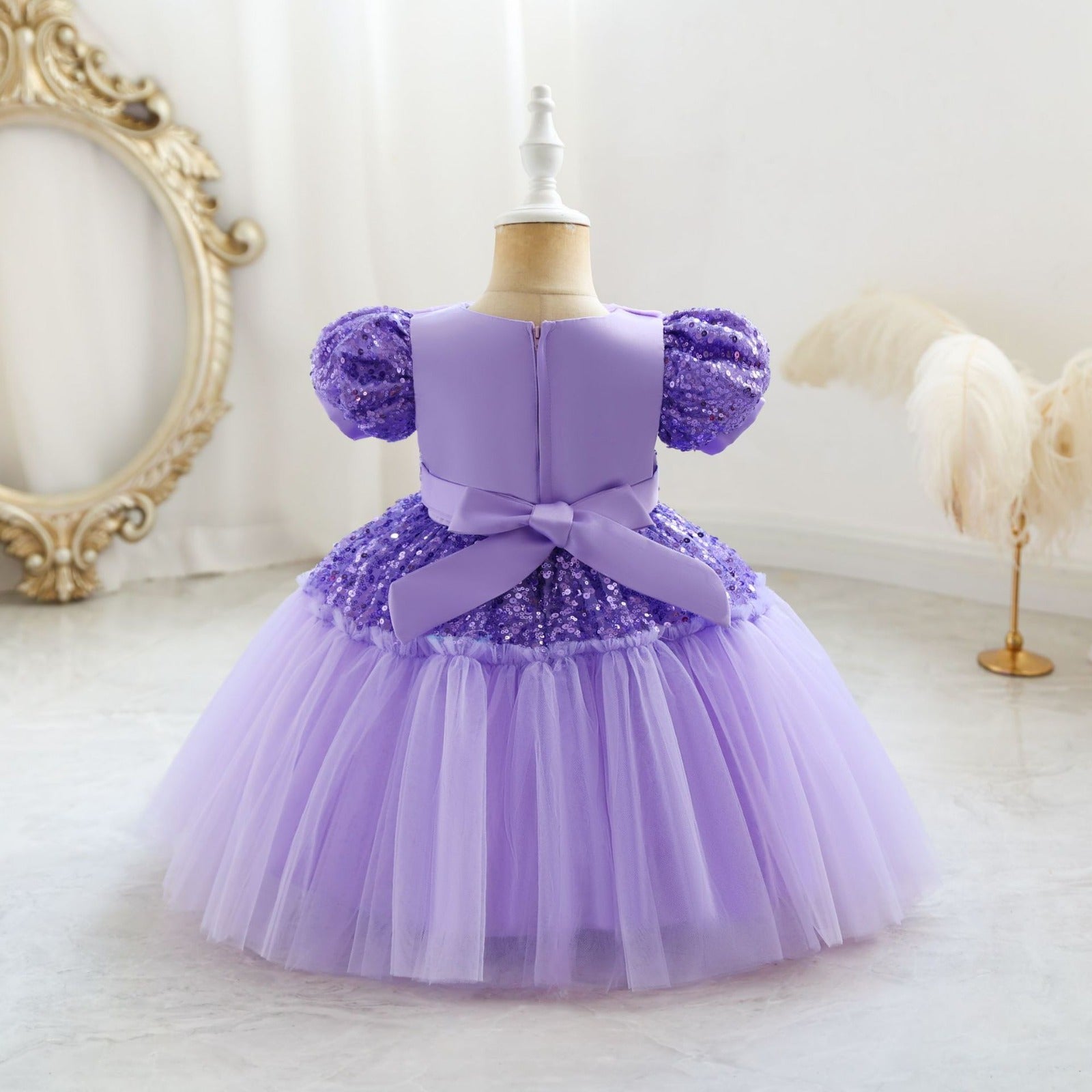 Vestido De Festa Infantil Lantejoulas Brilhante