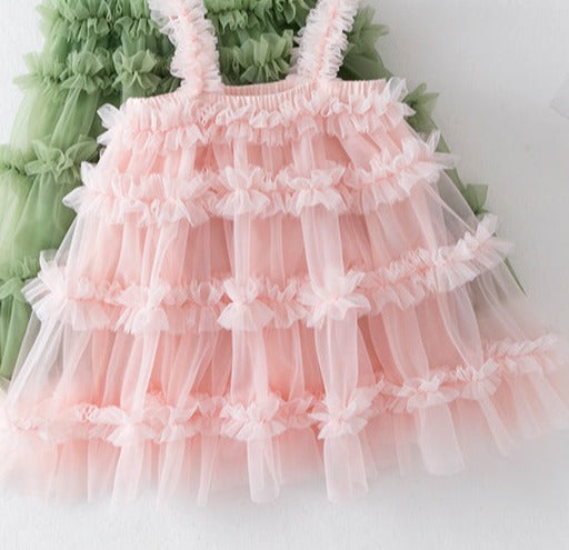 Vestido Infantil Camadas Tule