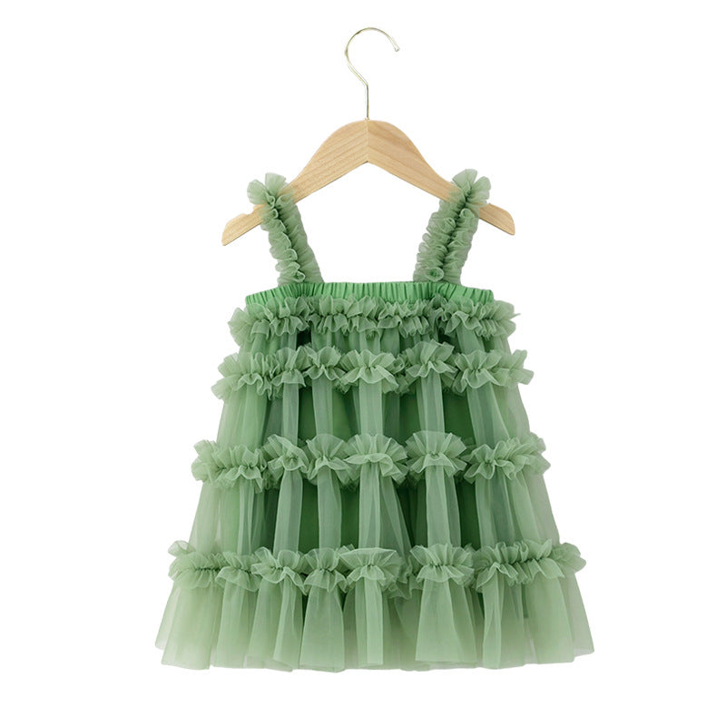 Vestido Infantil Camadas Tule