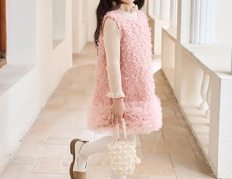 Vestido Infantil Tweed Babadinhos