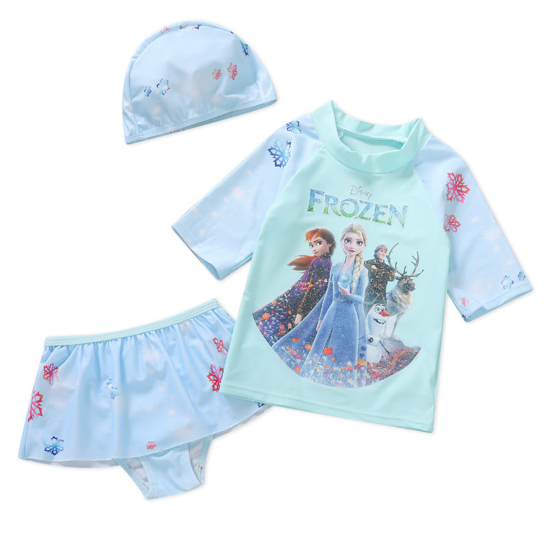 Conjunto Infantil  Biquíni Frozen