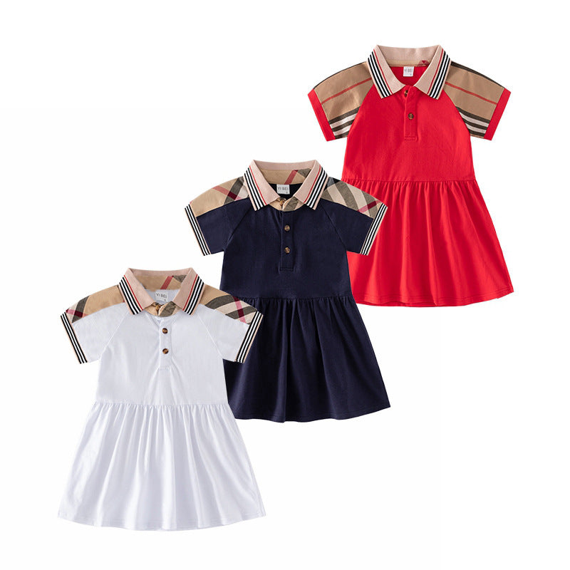 Vestido Infantil Golinha Bulberry