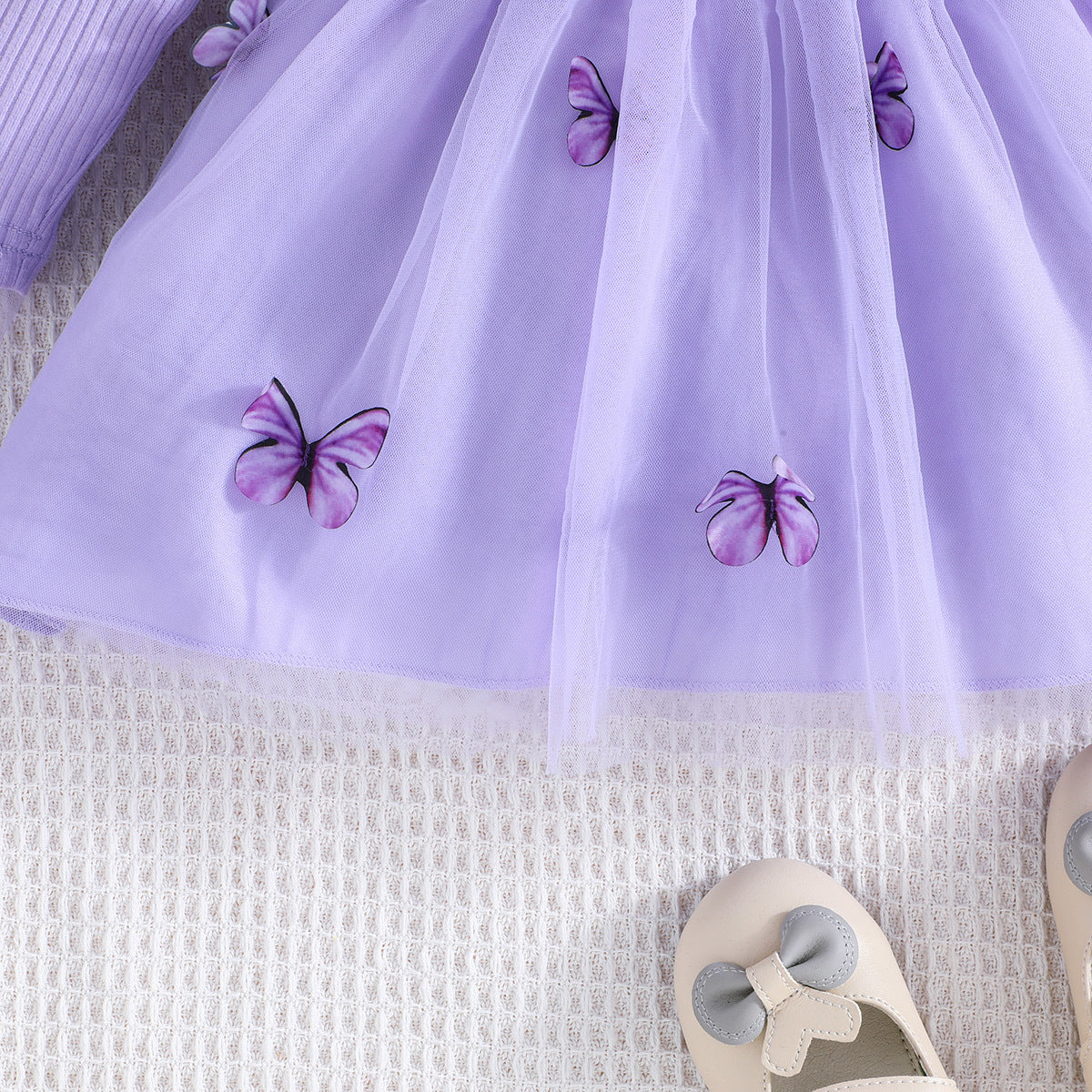 Vestido Infantil Roxo Borboletinhas