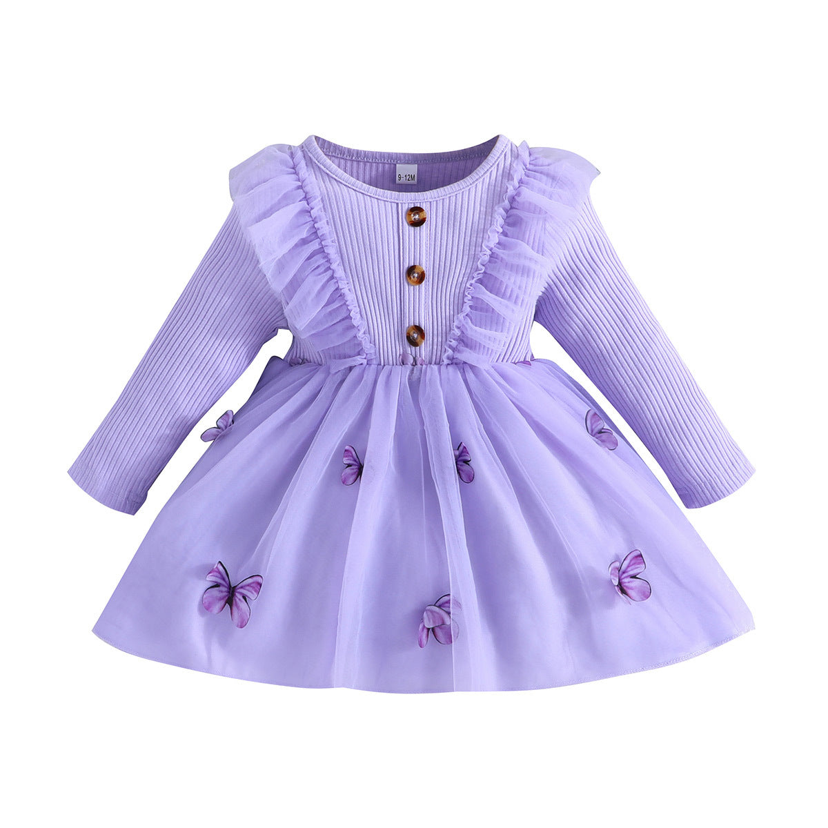 Vestido Infantil Roxo Borboletinhas