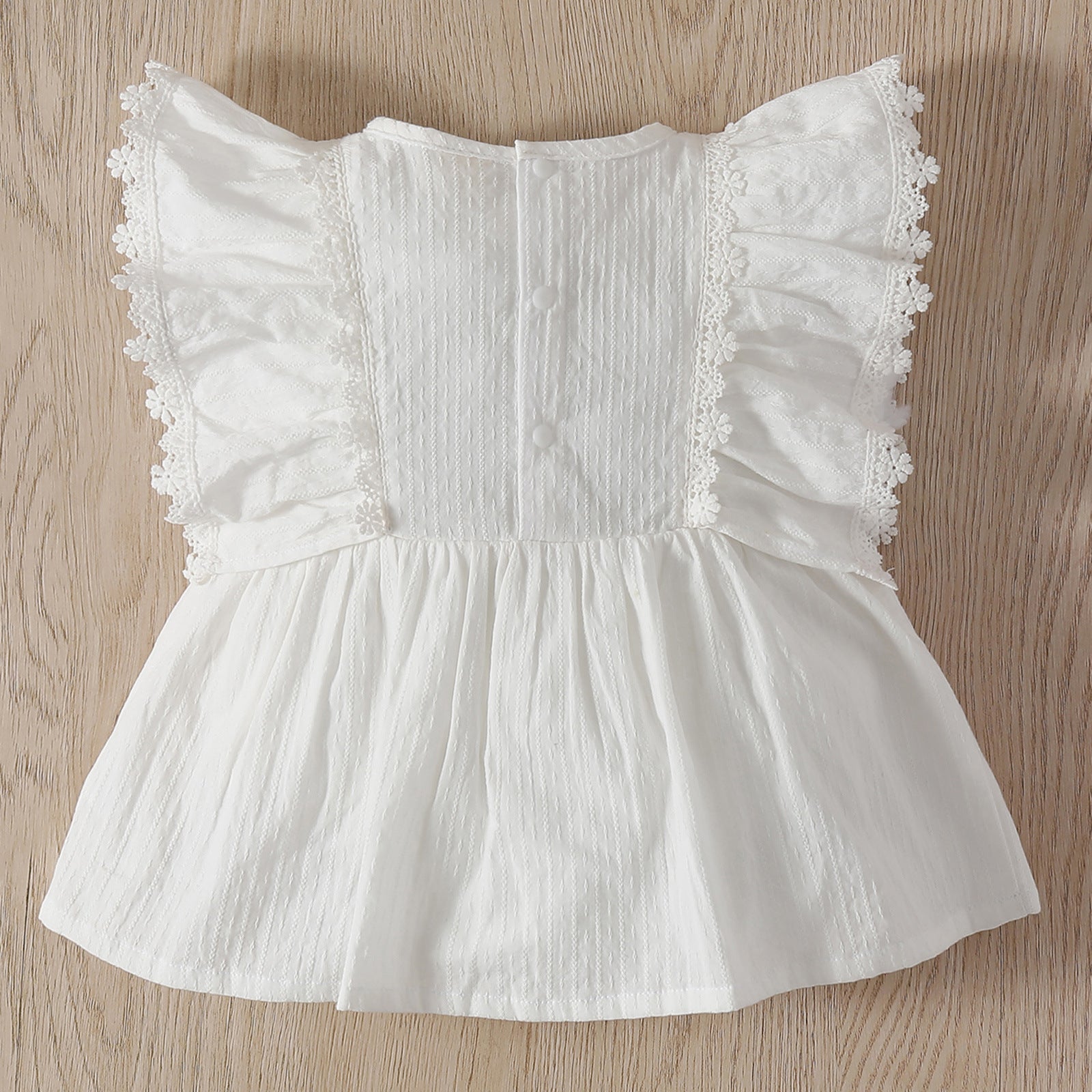 Vestido Infantil Branco Manguinha